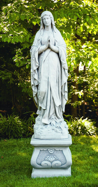 Life- Size Our Lady of Lourdes Garden Sculpture